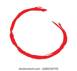 roter Pinselstrich