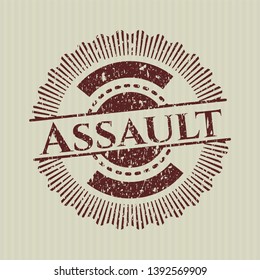 Red Assault distressed rubber seal
