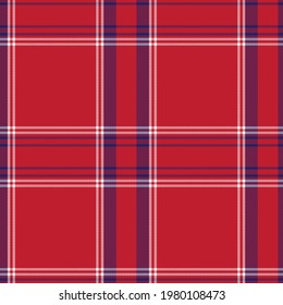Red Asymmetric Plaid textured seamless pattern suitable for fashion textiles and graphics