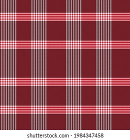 Red Asymmetric Plaid textured seamless pattern suitable for fashion textiles and graphics