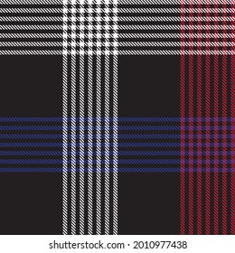 Red Asymmetric Plaid textured seamless pattern suitable for fashion textiles and graphics