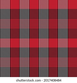 Red Asymmetric Plaid textured seamless pattern suitable for fashion textiles and graphics