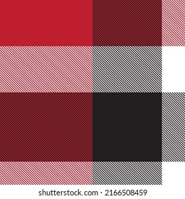 Red Asymmetric Plaid textured seamless pattern suitable for fashion textiles and graphics