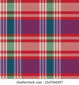 Red Asymmetric Plaid textured seamless pattern suitable for fashion textiles and graphics