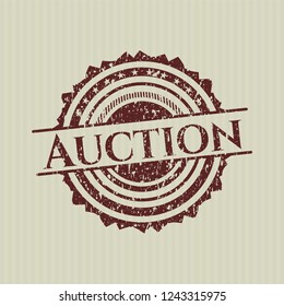 Red Auction distress rubber texture