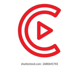 red Audio Symbol or Logo, Vector File, Vector Illustrator, Fully Editable, EPS, Customized, File