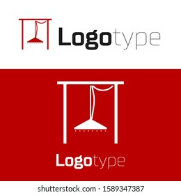 Red Automatic irrigation sprinklers icon isolated on white background. Watering equipment. Garden element. Spray gun icon. Logo design template element. Vector Illustration