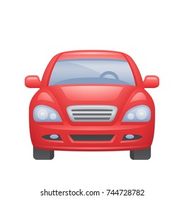 Red Automobile - of the Realistic Icons Collection . A professional, realistic, pixel aligned icon.