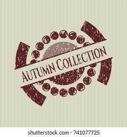 Red Autumn Collection distressed rubber grunge texture seal