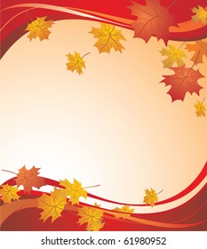 Red autumnal background