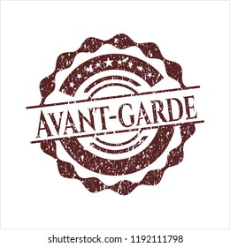 Red Avant-garde distress rubber grunge texture stamp