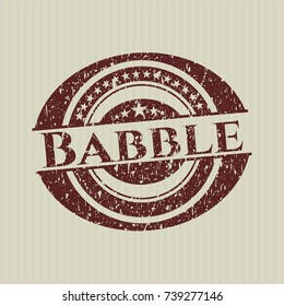 Red Babble distress grunge stamp