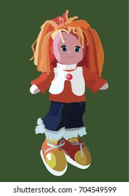 Red baby doll