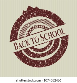  Red Back to School distress rubber grunge texture seal