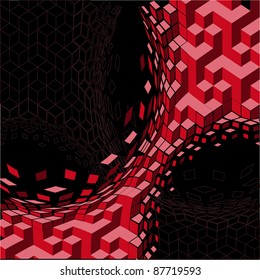 red Background. Abstract