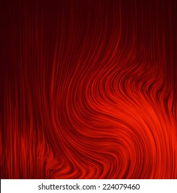 red background abstract cloth or liquid wave illustration. Vector image