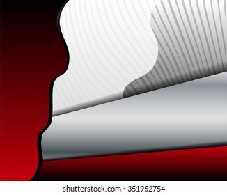Red background in abstract design style
