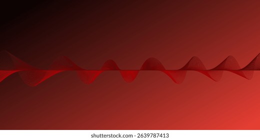 red background with abstract design. vector illustration