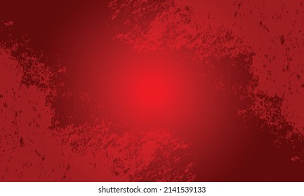 Red background abstract with gradient in studio and wall texture vector, empty room studio used for product presentation, Red wallpaper with shine use for product shooting