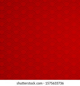 Red background with abstract patterns illustration