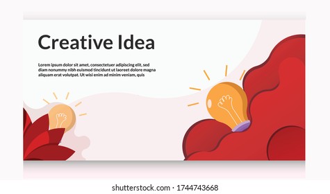 Red background with abstract shape.  vector illustration. Design posters, background, web design and social media post template. Vector eps 10.