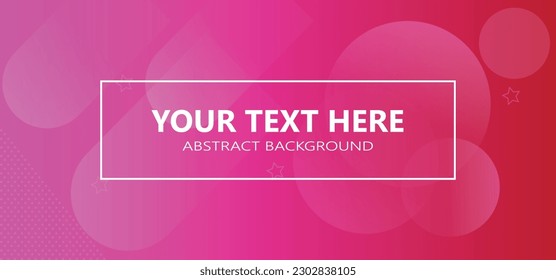 Red background with Abstract Shape. Vector Illustration.