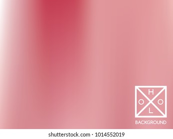 Red background.  Abstract soft pastel colors backdrop.  Defocused creative vector cosmic gradient. Mesh fairy foil.  Creative neon template for banner. Magical print.