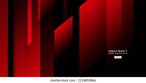 red background with abstract square shape, dynamic and sport banner concept.