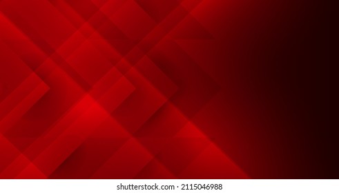 red background with abstract square shape and overlay effect, dynamic for business or sport banner concept.