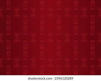 Red background with abstract stripes pattern. Modern cover design with gradient red color.