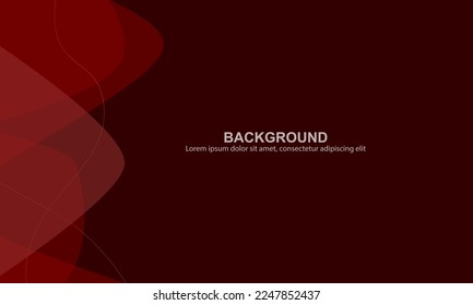red background with abstract waves
