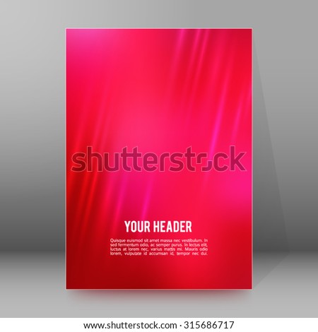 red background advertising brochure design elements stock vector elegant flyer design