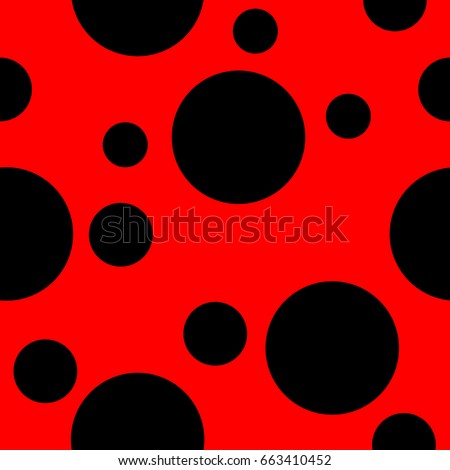 Red background with black spots vector