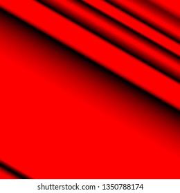 red background with black stripes