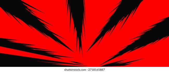 Fondo rojo con negro que da una impresión firme y propicia.