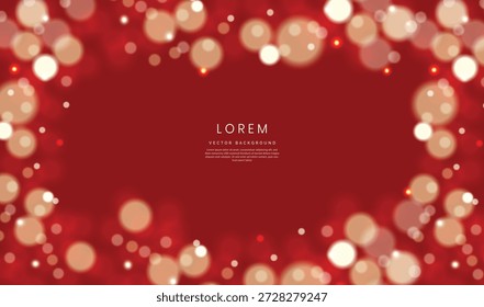 Fondo rojo con Bokeh Pro