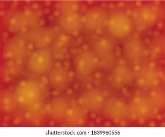 Red background with bokeh.Wallpaper for making cards for New Year, Christmas, or invitation.