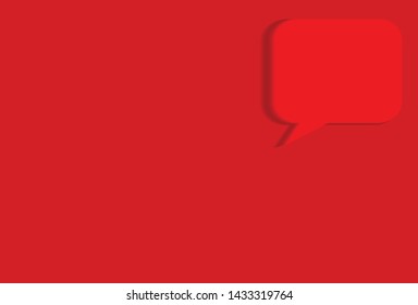 Red background with bubble chat, suitable for business promotions or for your sponsor material, vectors can be edited