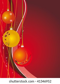 Red background for a Christmas design. Vector illustration