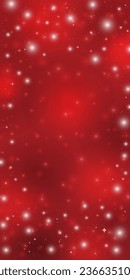 Fondo rojo de las luces navideñas
