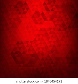 Fondo Rojo. Fondo de Navidad. Textura triangular. Resumen del fondo del degradado rojo. Fondo de Navidad. Ilustración del vector