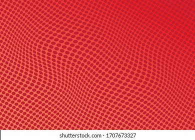 Red background The red circle moves into exciting waves.