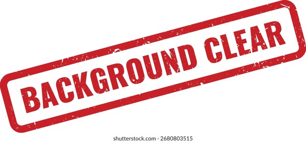 Vermelho fundo limpo Grunge carimbo no fundo branco indicando triagem limpa