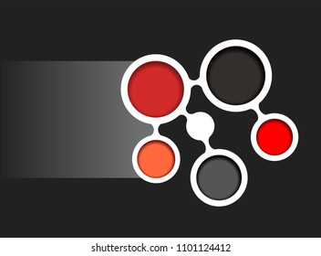 Red background concept design for brochure or website