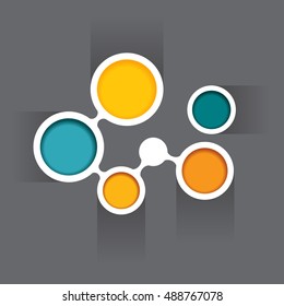 Red background concept design for brochure or website