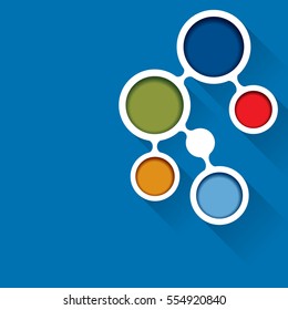 Red background concept design for brochure or website