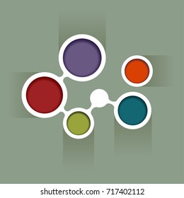 Red background concept design for brochure or website