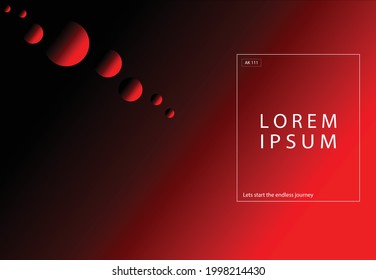 Red background with a concept of solar system can be used as background, lending page etc.