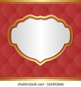 red background with copy space