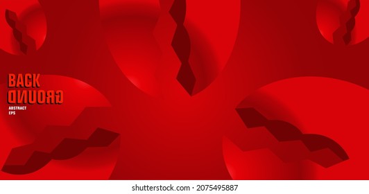 red background, crab claw illustration design with space for text and message design